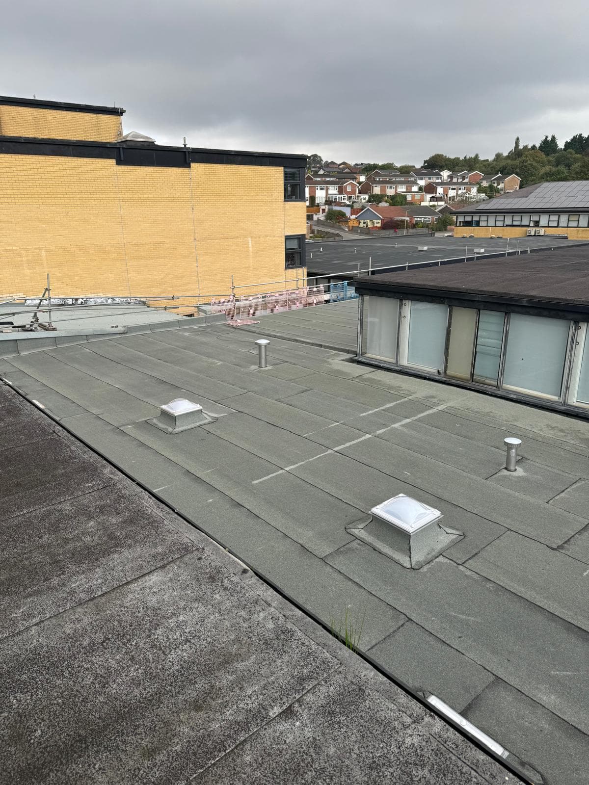 St John's Comprehensive School - Roofing work in progress